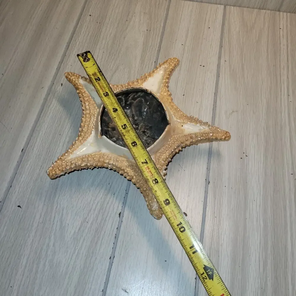 Vintage 70s Starfish Ashtray Beachy Catch All Dish Nautical Ocean Home Decor